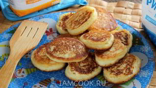 Рецепт Оладьи из рисовой и кукурузной муки