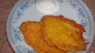 Рецепт Оладьи из тыквы и моркови