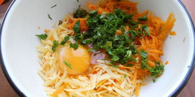 Рецепт оладьи из тыквы с грибами и сыром