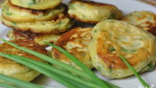 Рецепт Оладьи из зеленого лука
