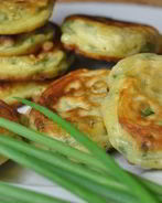 Оладьи из зеленого лука