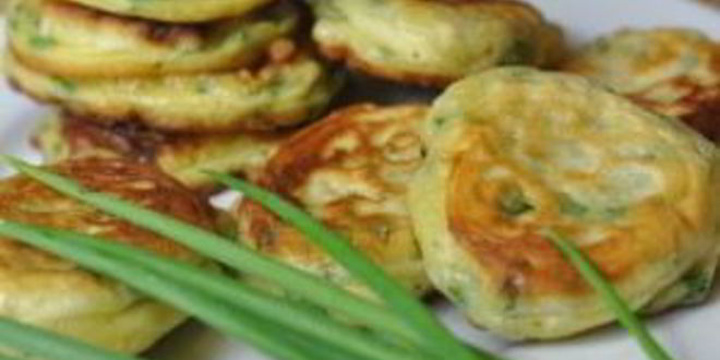 Рецепт оладьи из зеленого лука
