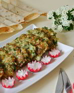 Оладьи капустные с овсяными хлопьями