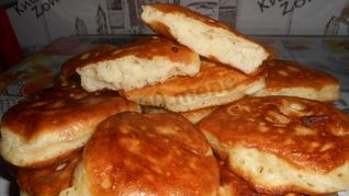 Рецепт Оладьи на кефире без дрожжей пышные