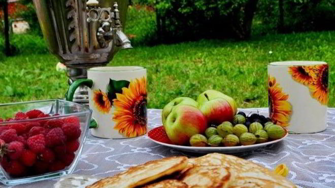 Рецепт Оладьи на кефире с яблоками