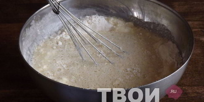 Рецепт оладьи на сыворотке с черникой