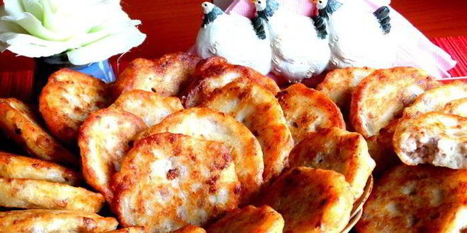 Рецепт оладьи с фаршем