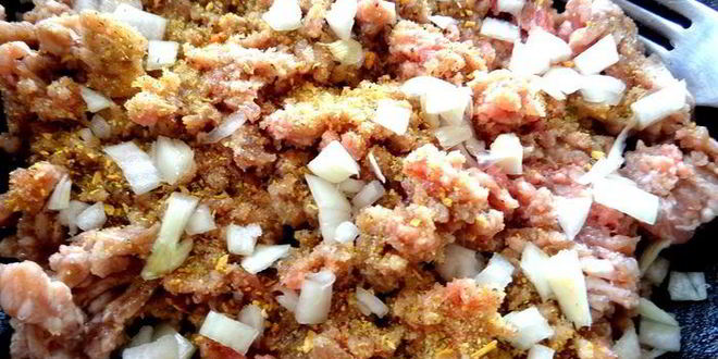 Рецепт оладьи с фаршем