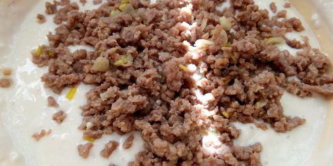 Рецепт оладьи с фаршем