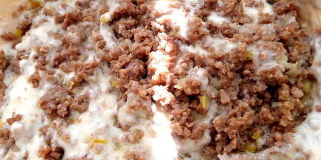 Рецепт оладьи с фаршем