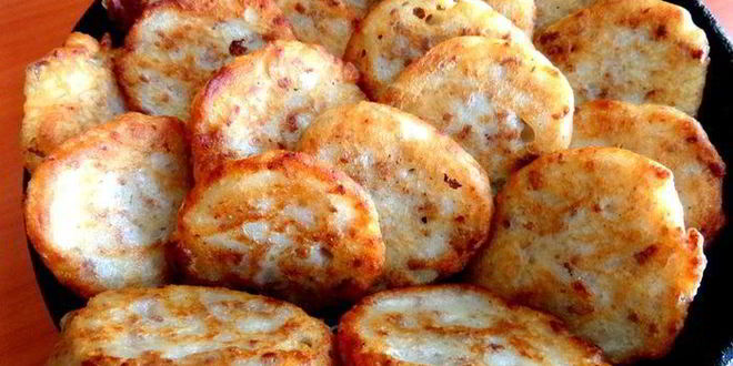 Рецепт оладьи с фаршем