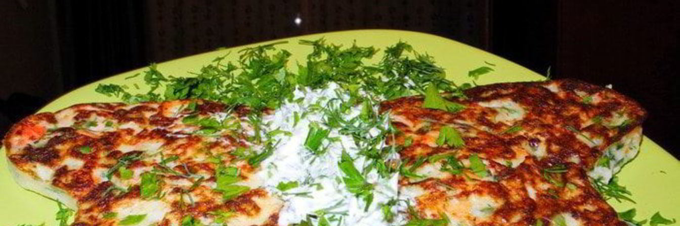 Рецепт Оладьи с семгой и зеленью