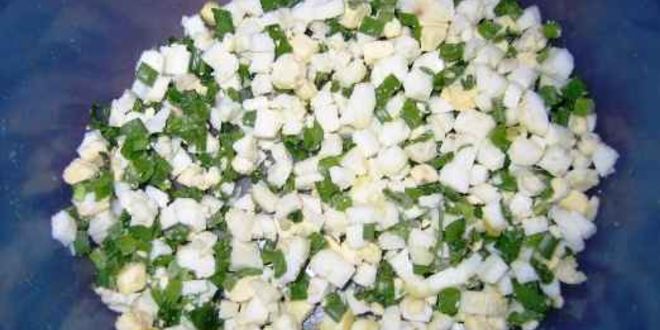 Рецепт оладьи с яйцом и зеленым луком