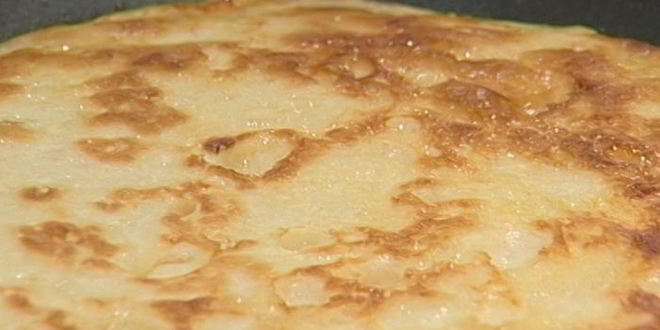 Рецепт оладьи со сметанным кремом