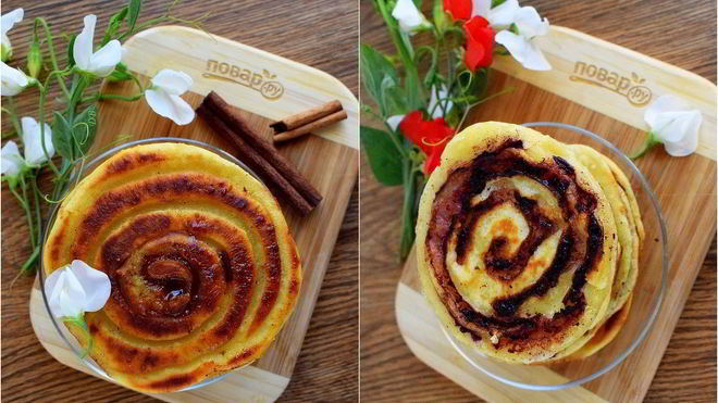 Рецепт Оладьи Спиральки