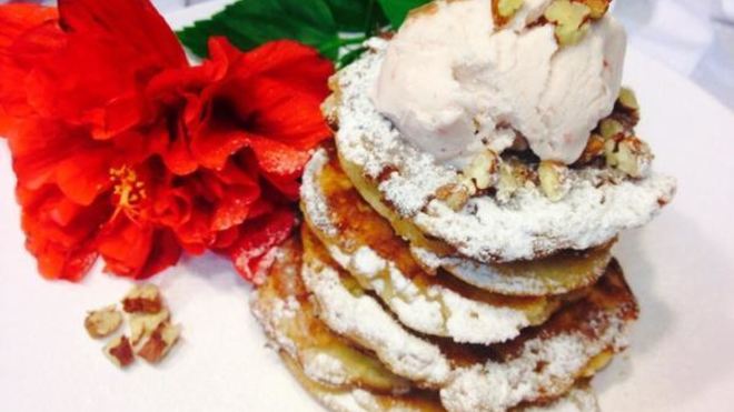 Рецепт Оладьи яблочно-кабачковые с творогом