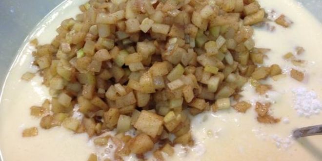 Рецепт оладьи яблочно-кабачковые с творогом