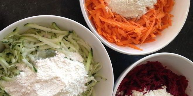 Рецепт овощные оладьи