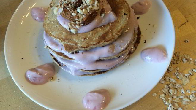 Рецепт Овсяные оладьи на ряженке