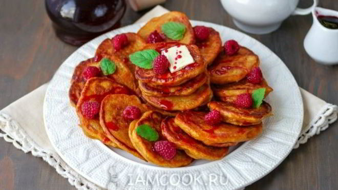 Рецепт Постные оладьи из тыквы