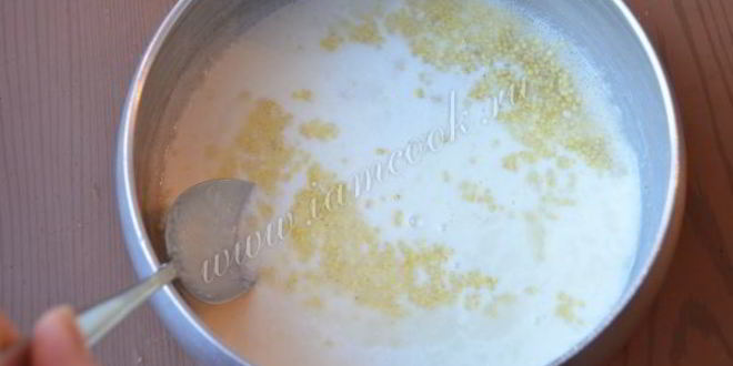 Рецепт пшенные оладьи с творогом