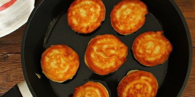 Рецепт пышные оладьи на кефире и соде