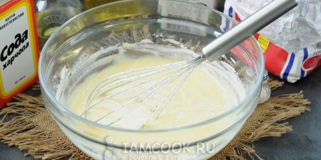 Рецепт пышные оладьи на соде без дрожжей