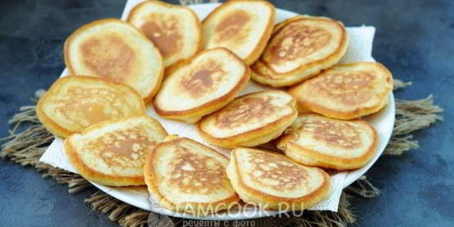 Рецепт пышные оладьи на соде без дрожжей