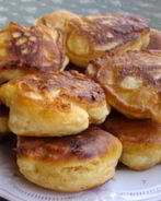 Пышные оладьи с яблоками