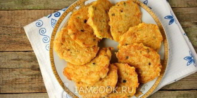 Рецепт рисовые оладьи с куриным мясом