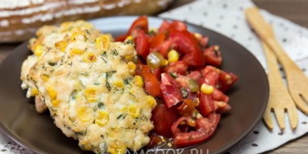 Как приготовить рубленые куриные оладьи с кукурузой