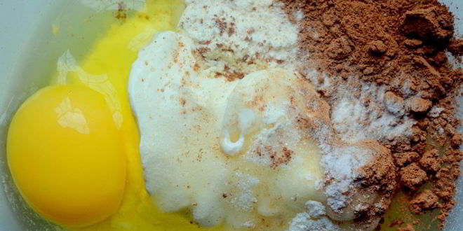 Рецепт шоколадных оладий с шоколадныма соусома