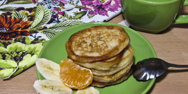 Рецепт творожно-банановые оладьи