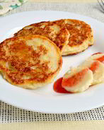 Творожные оладьи с овсянкой и бананом