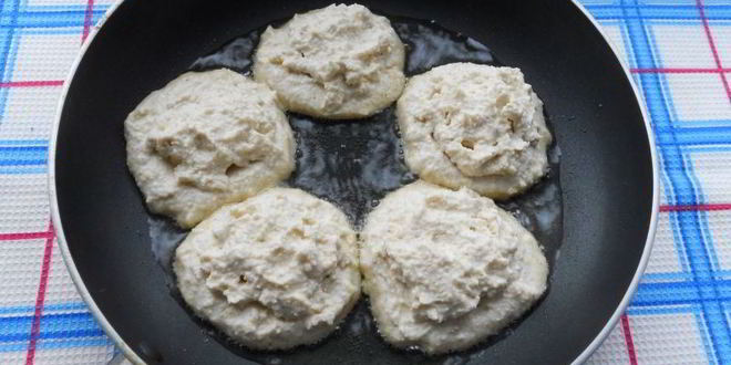 Рецепт творожные оладьи с овсянкой и бананом