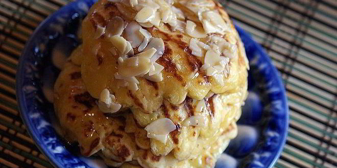 Рецепт тыквенные оладьи с медовыми орехами