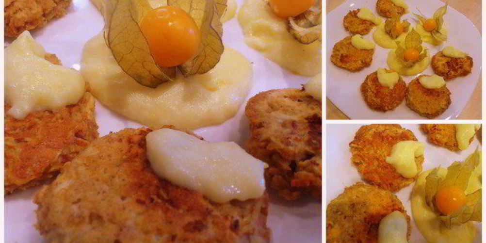 Как приготовить яблочные оладьи с лимонным соусом