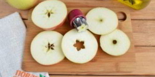 Рецепт яблочные оладьи звездочки