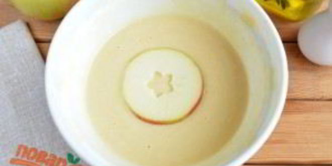 Рецепт яблочные оладьи звездочки