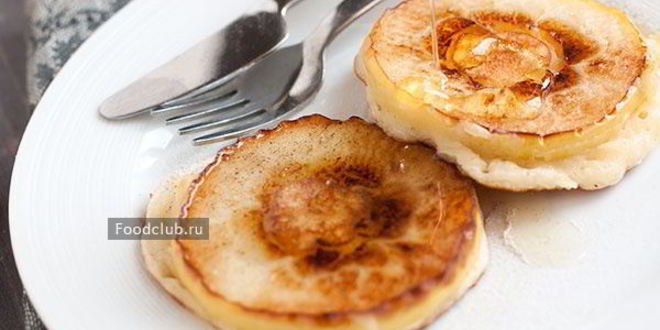 Рецепт яблочные оладьи