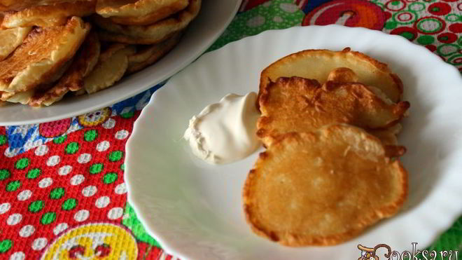 Рецепт Заварные дрожжевые оладьи на молоке