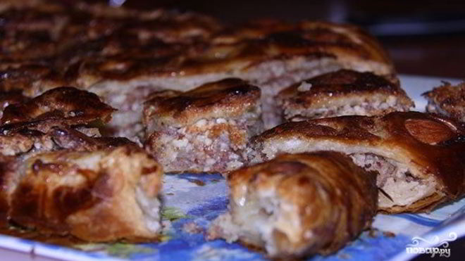 Рецепт Пахлава из слоеного теста