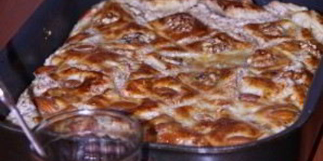 Рецепт пахлава из слоеного теста