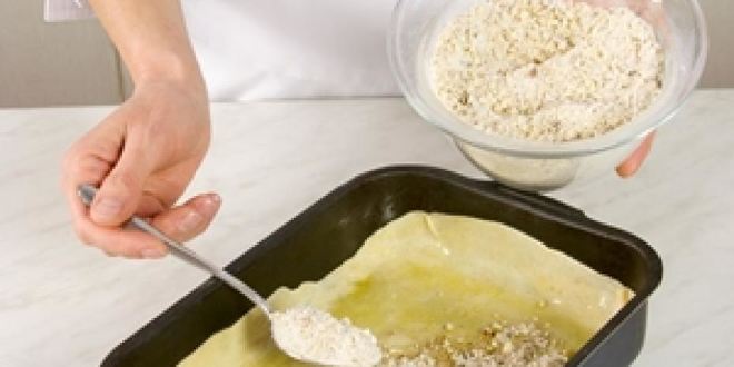 Рецепт пахлавы с миндалема