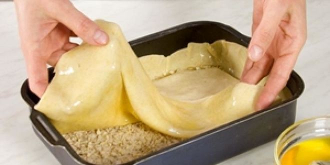 Рецепт пахлавы с миндалема