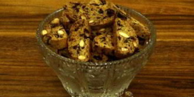 Рецепт бискотти с изюмом и шоколадом