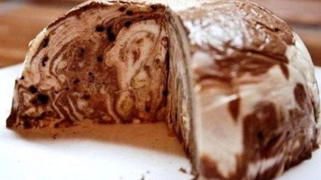 Рецепт Десерт-желе с творогом и печеньем