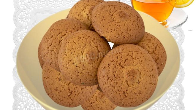 Рецепт Диетическое овсяное печенье с отрубями