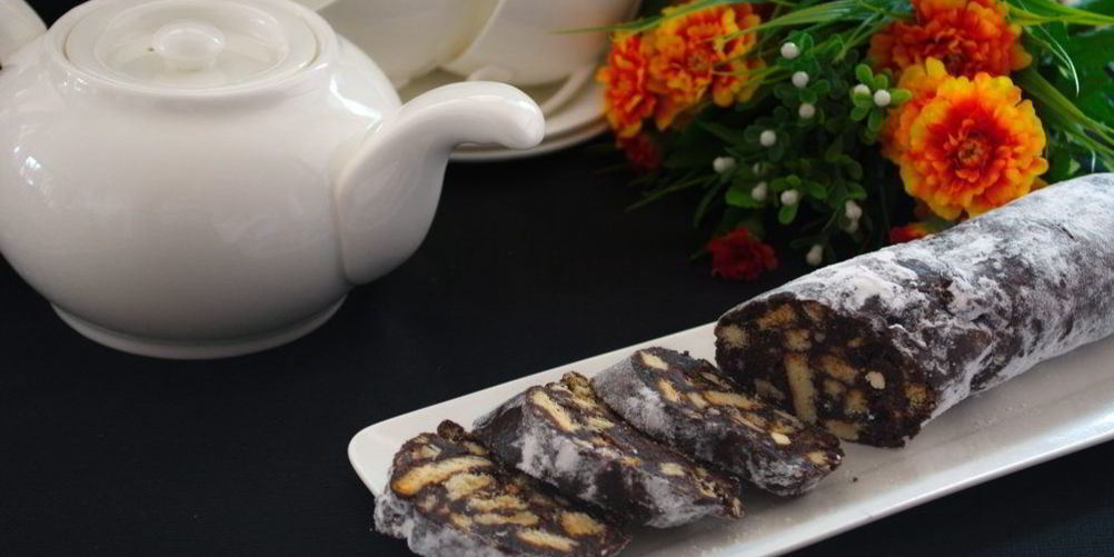 Как приготовить колбаска из печенья и какао