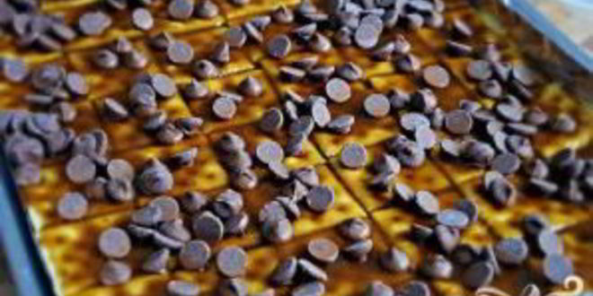 Рецепт крекеры с шоколадом и карамелью